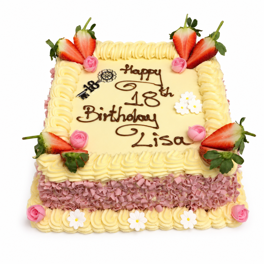 8" Square Cake